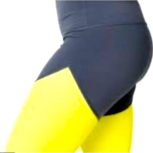 Zyia neon yellow luxe hi-rise size 4 - Picture 5 of 5